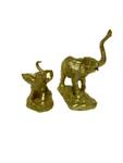 Gold 2er Skulptur Set Elefant