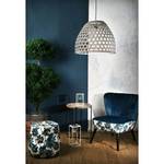 Fauteuil en velours Jungle Bleu - Textile - 65 x 74 x 72 cm