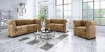 Ely 2-Sitzer Chesterfield Sofa Beige