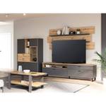 Wohnzimmer Leone 31 (4-teilig) Grau - Holzwerkstoff - 316 x 310 x 42 cm