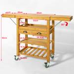 Servierwagen FKW25-N Braun - Bambus - 65 x 92 x 40 cm