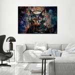 KUNSTDRUCK Cyber Cat DJ Vibes 2 100 x 70 cm