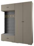 Garderobe Inova 2 Z18 Schwarz - Grau - Schwarz