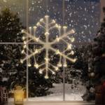 Weihnachtsdeko LED Schneeflocke Weiß - Metall - 87 x 10 x 87 cm