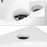 Waschbecken Ovalform 335x255x130 mm Wei脽