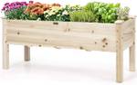 Hochbeet Pflanzbeet Pflanztrog Braun - Holzwerkstoff - 44 x 51 x 120 cm