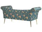 Chaise longue NANTILLY Bleu - Doré