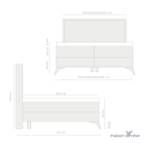 Boxspringbett Chiasso Graphit - Breite: 203 cm