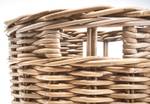 Aufbewahrungskorb SMLLKUBUROUND Grau - Rattan - 38 x 29 x 38 cm