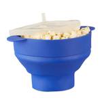 Popcorn Maker Silikon für die Mikrowelle Blau - Durchscheinend