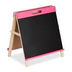 Pinke Kindertafel für Kreide Schwarz - Braun - Pink - Holzwerkstoff - 48 x 49 x 36 cm