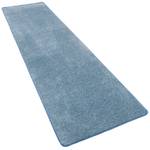 Hochflor Velours Läufer Teppich Luna Blau - 80 x 200 cm