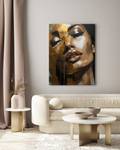 Image Canvas PORTRAIT Visage Abstrait 70 x 100 x 100 cm