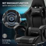 Gaming Stuhl mit Massagefunktion Schwarz - Grau