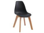 Chaise LILINOU Lot de 2 Noir - Matière plastique - 36 x 58 x 30 cm