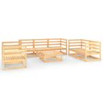 Garten-Lounge-Set Braun - Massivholz - Holzart/Dekor - 70 x 30 x 70 cm