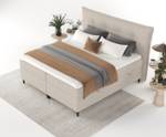 Premium Boxspringbett LasPalmas Beige - Breite: 213 cm