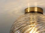 Glaskugel Braun LED 脴25cm Deckenleuchte