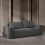 NAPI II Sofa 3 Sitzer Silber / Grau - Silbergrau - Breite: 244 cm