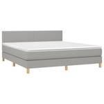 Boxspringbett 3017288-4 Hellgrau - Breite: 160 cm