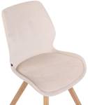 Chaise de salle à manger Luna Lot de 4 Blanc crème