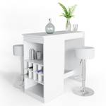 Set de table de bar Ross 33210 Blanc - Bois manufacturé - 115 x 105 x 50 cm