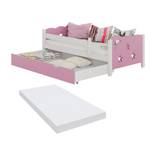 Lit pour enfant Jessica 40339 Doré - Blanc - Bois manufacturé - 146 x 76 x 53 cm