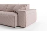 Sofa RANI Ecksofa Cord Pink - Ecke davorstehend links