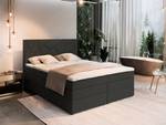 Boxspringbett TRANI Schwarz - Breite: 180 cm