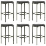 Bar-Set (7-teilig) 3011733-3 Grau - Metall - 61 x 111 x 100 cm