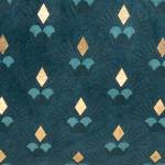 Langes Kissen Blau - Textil - 34 x 8 x 34 cm