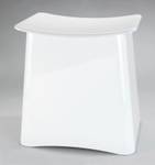 Wäschebehälter PLUS mit Sitz, 2in1 Weiß - Kunststoff - 33 x 48 x 45 cm
