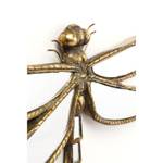 Wandschmuck Dragonfly Mirror Gold - Glas - Kunststoff - Stein - 35 x 27 x 4 cm