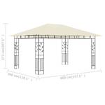 Gartenpavillon 3005303 Creme - Tiefe: 400 cm