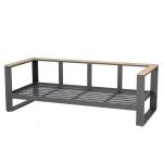 Gartensofa EMPERIA Grau - Metall - 84 x 68 x 202 cm