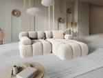 modulares Ecksofa BELLIS 3 Sitzplätze Hochglanz Beige