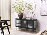 Sideboard DEVON Schwarz - Metall - 115 x 64 x 35 cm