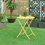 Table de jardin pliante Sande Jaune - 62 x 62 cm