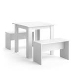 Tischgruppe Sentio 80 cm Weiß Weiß - 80 x 80 cm