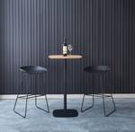 Barhocker (4er set) OSLO Schwarz - Metall - 48 x 75 x 50 cm