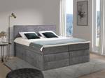 Lit boxspring IVOLOS Gris - Textile - 176 x 120 x 210 cm