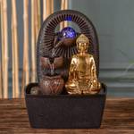 Zimmerbrunnen Buddha Bhava Braun - Kunststoff - 20 x 25 x 15 cm