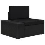 Modular-Sofa-Eckteil 3001946-9 Schwarz - Metall - Polyrattan - 65 x 52 x 65 cm