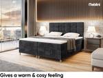 Boxspringbett Dico Schwarz - Breite: 160 cm - H4