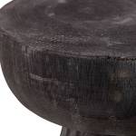 Tabouret design Borre Noir - Bois/Imitation - En partie en bois massif - 28 x 40 x 28 cm