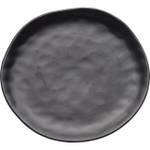 Assiettes plates Organic (lot de 4) Noir - 26 x 2 x 26 cm