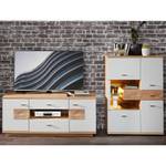 Wohnwand Valente 29 (2-teilig) LED Grau - Holzwerkstoff - Holzart/Dekor - 250 x 133 x 48 cm