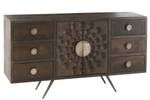 Sideboard Enigma Braun - Massivholz - 150 x 69 x 40 cm