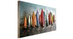 Metallbild Speedy Boats Metall - 144 x 44 x 6 cm