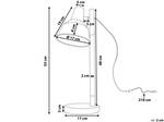 Tischlampen ALDAN Braun - Weiß - Metall - 17 x 53 x 17 cm